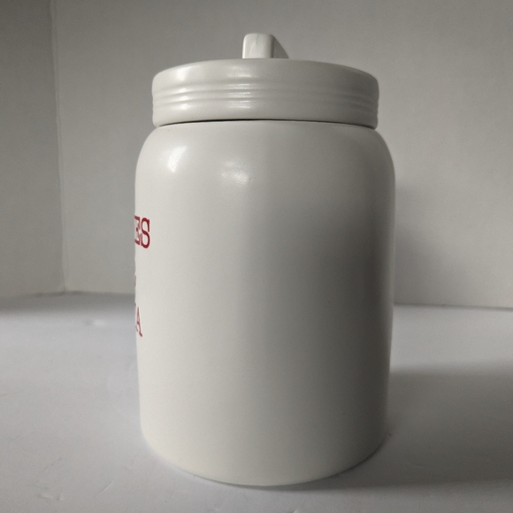 Target Bullseye Playground Cookies For Santa Cookie Jar Christmas White Ceramic - Picture 3 of 11